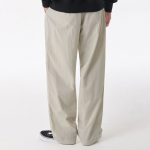 Nylon One-Tuck Wide String Pants [Dusty Cream]