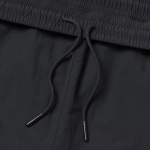 Nylon One-Tuck Wide String Pants [Dark Gray]