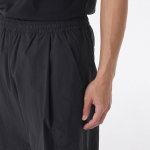 Nylon One-Tuck Wide String Pants [Dark Gray]