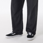 Nylon One-Tuck Wide String Pants [Dark Gray]
