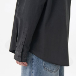 Musinsa Standard Relaxed Cotton Tencel Pigment Shirt – Charcoal Grey