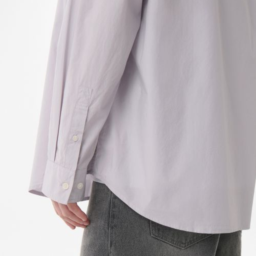 Musinsa Standard Relaxed Soft Poplin Shirt – Light Grey