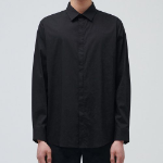 Musinsa Standard Hidden Button Dress Shirt – Black