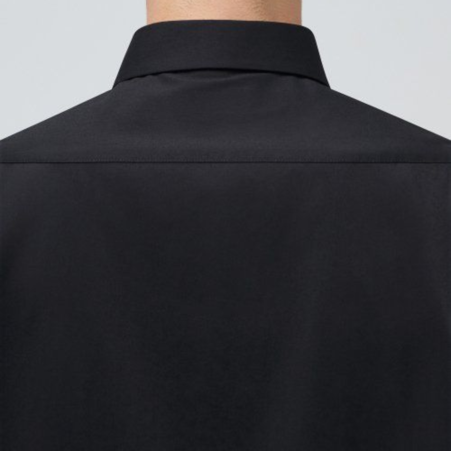 Musinsa Standard Hidden Button Dress Shirt – Black