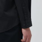 Musinsa Standard Hidden Button Dress Shirt – Black