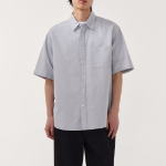 Musinsa Standard Relaxed Oxford Short Sleeve Shirt – Grey