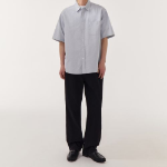 Musinsa Standard Relaxed Oxford Short Sleeve Shirt – Grey