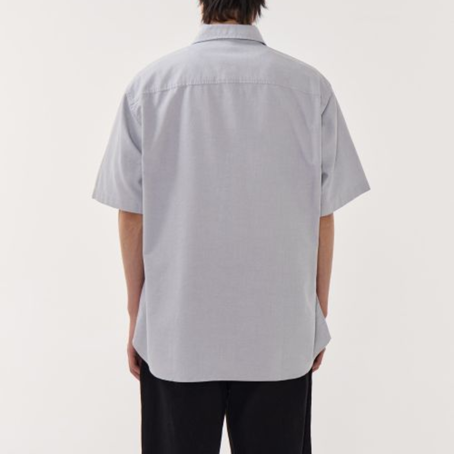 Musinsa Standard Relaxed Oxford Short Sleeve Shirt – Grey