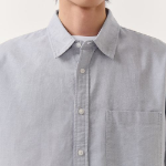 Musinsa Standard Relaxed Oxford Short Sleeve Shirt – Grey