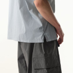 Musinsa Standard City Leisure Lightweight Nylon Oversized Short Sleeve Shirt – Cloudy Blue