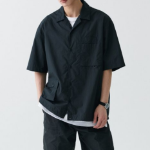 Musinsa Standard City Leisure CN Oversized Glasses Pocket Short Sleeve Shirt – Black