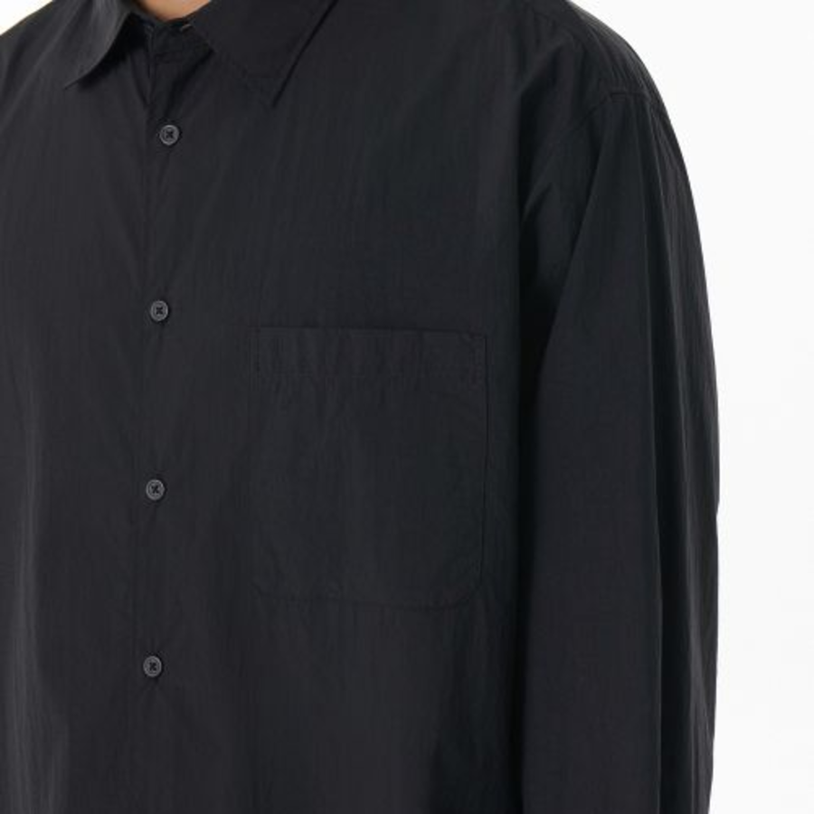Musinsa Standard Relaxed Lightweight Nylon Shirt – Black