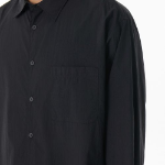 Musinsa Standard Relaxed Lightweight Nylon Shirt – Black