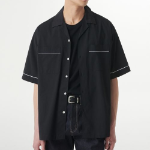 Musinsa Standard Relaxed Bowling Shirt – Black