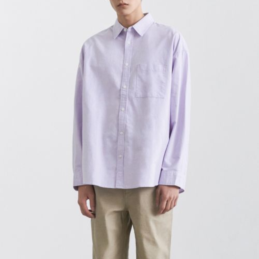 Musinsa Standard Oversized Oxford Shirt – Violet