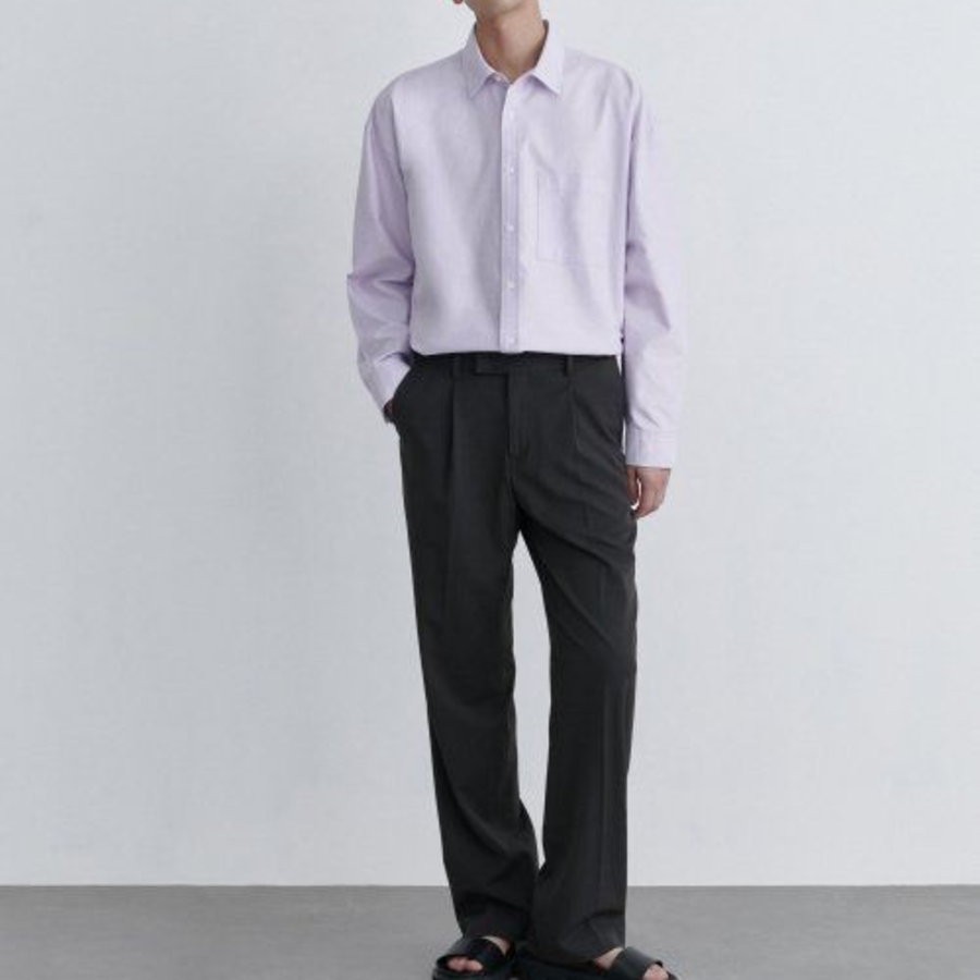 Musinsa Standard Oversized Oxford Shirt – Violet