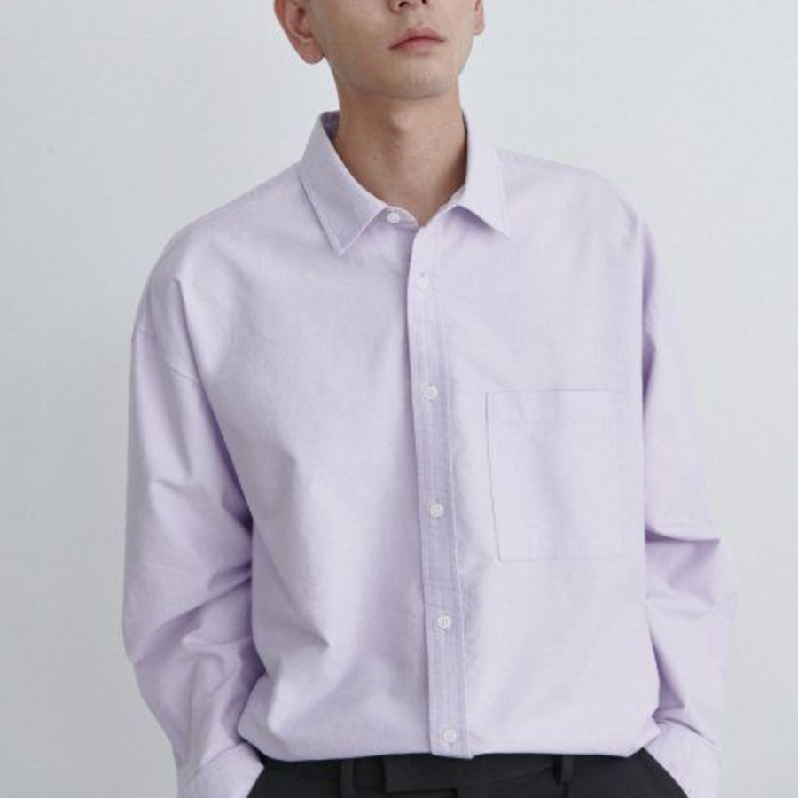 Musinsa Standard Oversized Oxford Shirt – Violet
