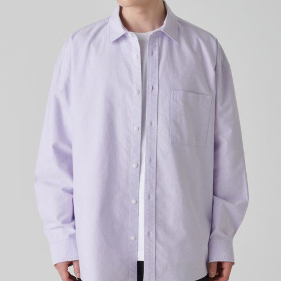 Musinsa Standard Oversized Oxford Shirt – Violet