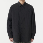 Musinsa Standard Relaxed Nylon Crinkle Shirt – Black
