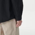 Musinsa Standard Relaxed Fit Oxford Shirt (No Pocket) – Black