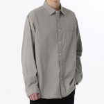 Musinsa Standard Relaxed Micro Seersucker Shirt – Grey