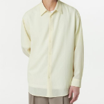 Musinsa Standard Relaxed Linen-Like Shirt – Lemon