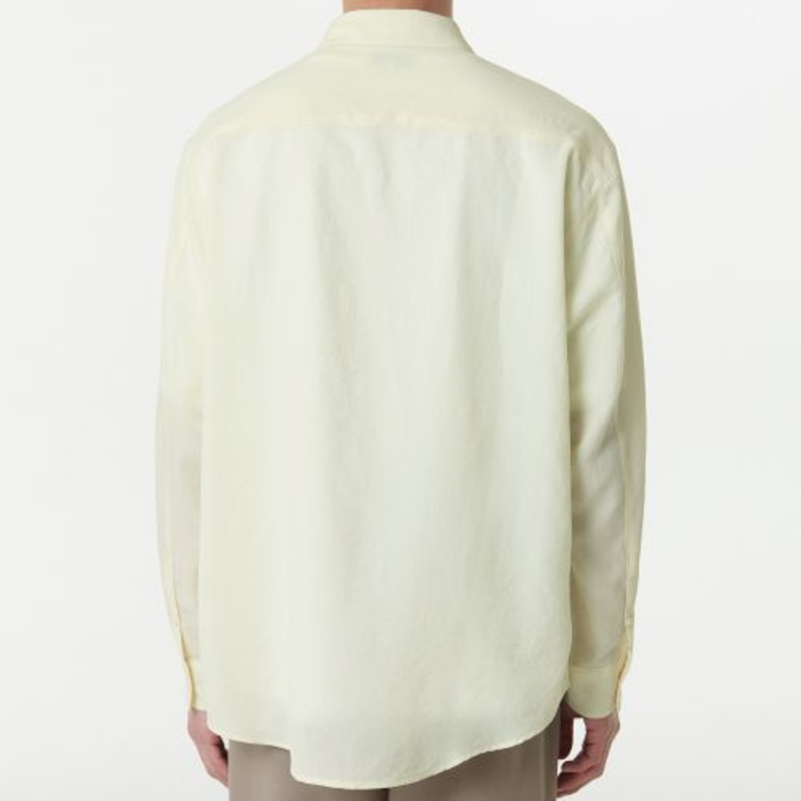 Musinsa Standard Relaxed Linen-Like Shirt – Lemon