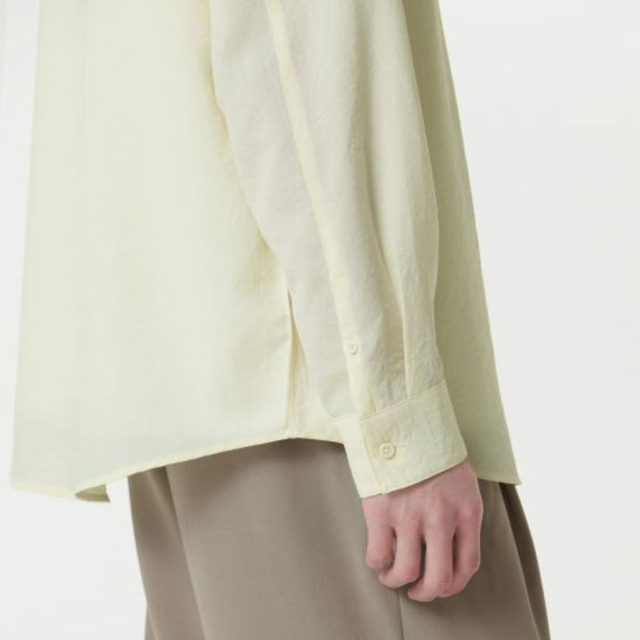 Musinsa Standard Relaxed Linen-Like Shirt – Lemon