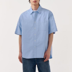 Musinsa Standard Relaxed Oxford Short-Sleeve Shirt – Blue