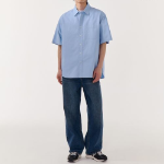 Musinsa Standard Relaxed Oxford Short-Sleeve Shirt – Blue
