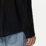 Musinsa Standard Relaxed Crochet Shirt – Black