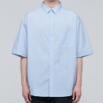 Musinsa Standard Oversized Poplin Short-Sleeve Shirt – Sky Blue
