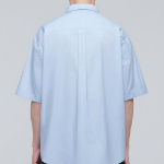 Musinsa Standard Oversized Poplin Short-Sleeve Shirt – Sky Blue