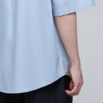 Musinsa Standard Oversized Poplin Short-Sleeve Shirt – Sky Blue