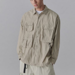 Musinsa Standard City Leisure CN Oversized Multi Pocket Shirt – Light Beige