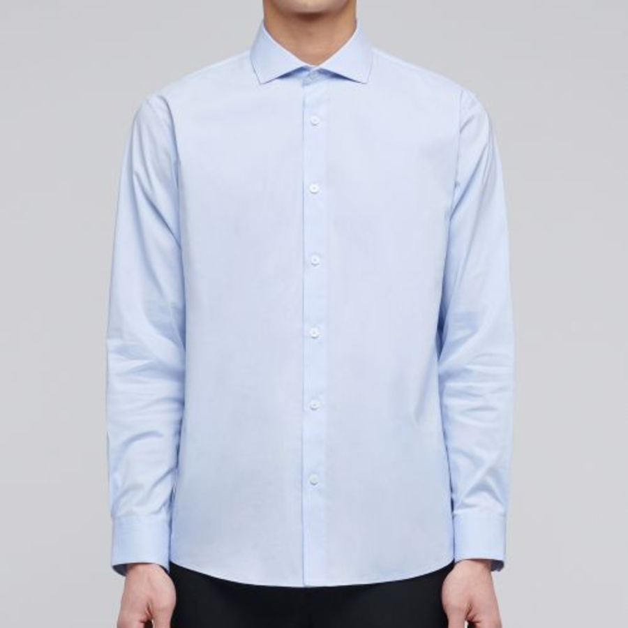 Musinsa Standard Wide Spread Collar Dress Shirt – Sky Blue