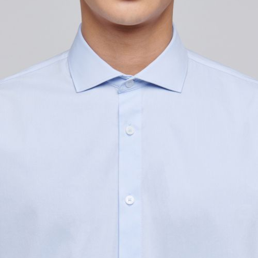 Musinsa Standard Wide Spread Collar Dress Shirt – Sky Blue