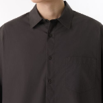 Musinsa Standard Relaxed Soft Poplin Short-Sleeve Shirt – Gunmetal