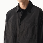 Musinsa Standard City Leisure Lightweight Nylon Oversized Shirt – Black