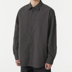 Musinsa Standard Relaxed Nylon Crease Shirt – Gunmetal