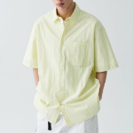 Musinsa Standard City Leisure CN Oversized Short Sleeve Shirt – Lemon