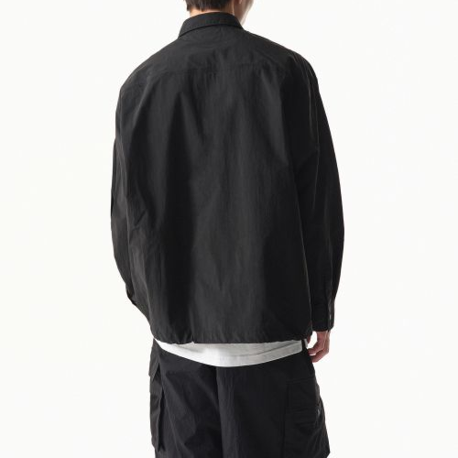 Musinsa Standard City Leisure Ripstop Oversized Cargo Shirt – Black