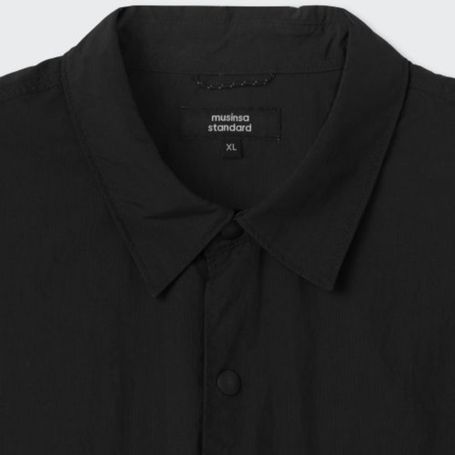 Musinsa Standard City Leisure Ripstop Oversized Cargo Shirt – Black