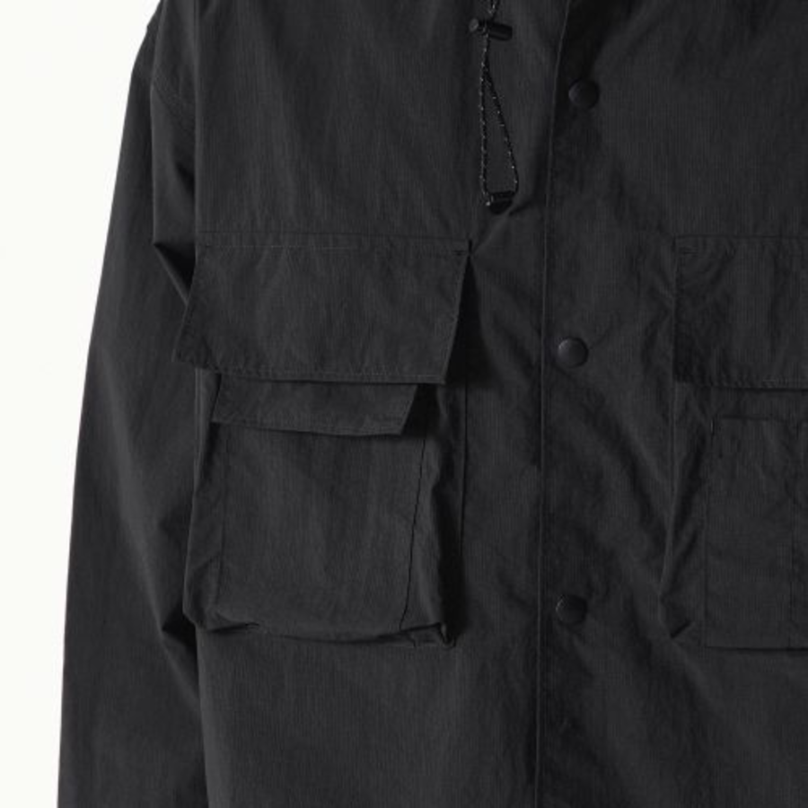Musinsa Standard City Leisure Ripstop Oversized Cargo Shirt – Black