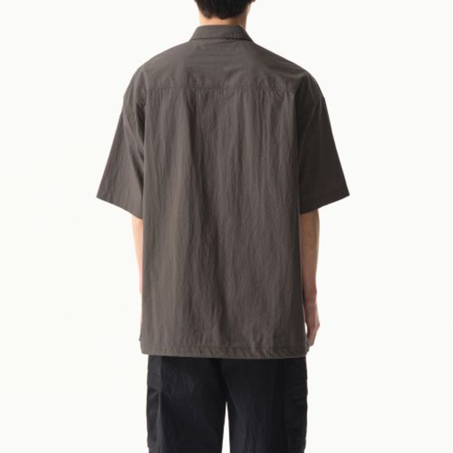 Musinsa Standard City Leisure CN Oversized Multi Pocket Short Sleeve Shirt – Dark Grey