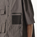 Musinsa Standard City Leisure CN Oversized Multi Pocket Short Sleeve Shirt – Dark Grey