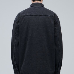 Musinsa Standard Oversized Double Pocket Denim Shirt – Black