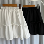 Мини-юбка с оборками в стиле капкан А-силуэта