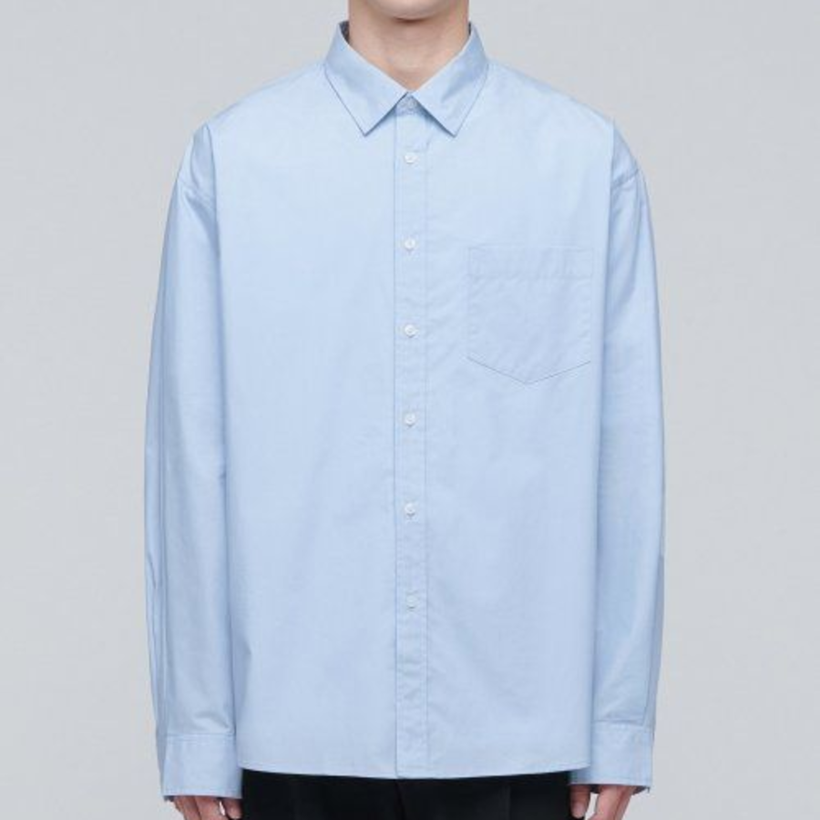Musinsa Standard Oversized Poplin Shirt – Sky Blue