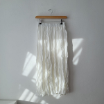 Длинная плиссированная юбка с эффектом жатки